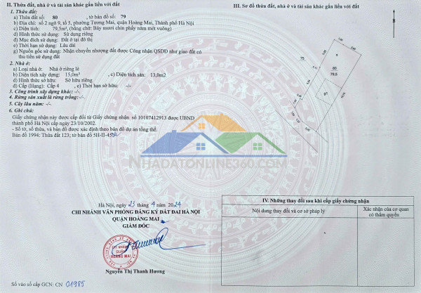 Bán tòa ccmn 6 tầng thang máy lô góc trương định 79,5m² hướng tây nam, dòng tiền 1,2 tỷ/năm