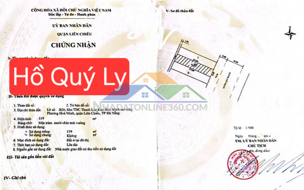 ????????bán đất đường 10.5m hồ quý ly - đối diện trường...