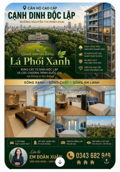 Căn hộ gần dinh độc lập giá siêu tốt rẻ – giá trị không...