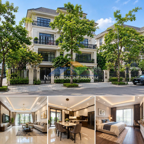 Biệt thự song lập roman plaza – 191m² – mt 11m – 4 tầng – vỉa hè ô tô tránh đỗ - kinh doanh