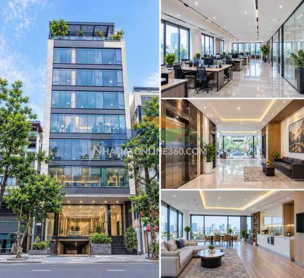 Bán tòa nhà văn phòng mặt phố mỹ đình – 208m² – mt 12,5m – 8 tầng – 1 hầm – thông sàn – thang máy – 125 tỷ