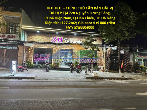 Hot hot – chính chủ cần bán đất vị trí đẹp tại phường hoà hiệp nam, q.liên chiểu, tp đà nẵng