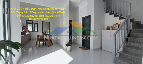Nhà vườn siêu đẹp - nhà chính chủ tại ninh gia, 600m2, thổ cư...