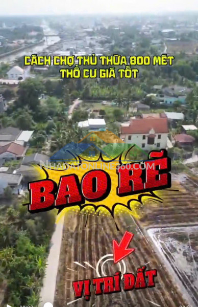 2 lô chính chủ - thổ cư giá tốt tại tt thủ thừa, huyện thủ thừa, long an