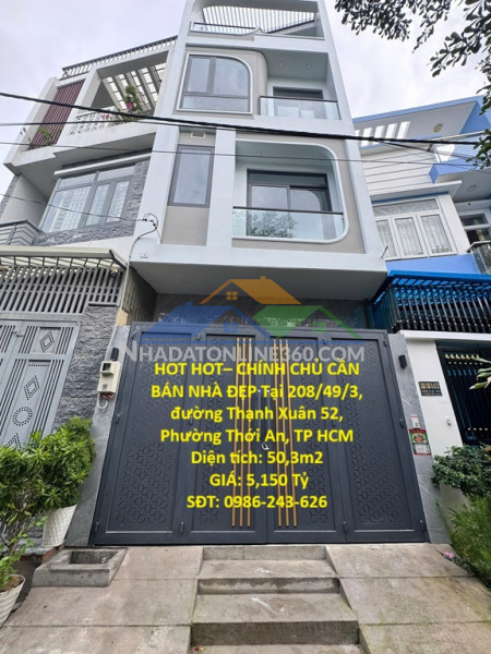 Hot hot– chính chủ cần bán nhà đẹp tại phường thạnh xuân,...