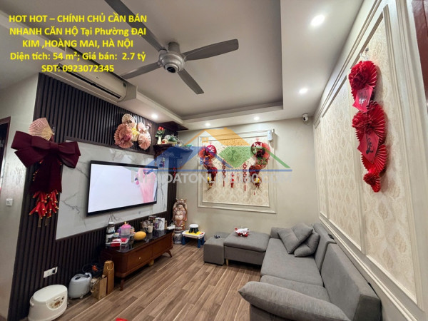 Hot hot – chính chủ cần bán nhanh căn hộ tại phường đại kim...
