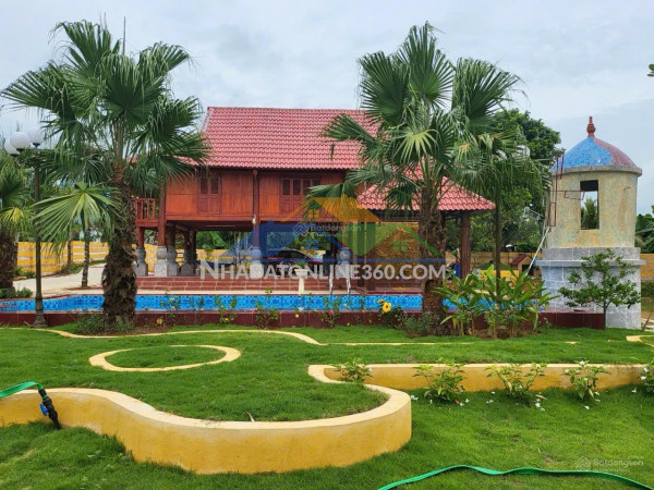 Bán 4800m2 đất nghỉ dưỡng hòa bình phú thọ tặng nhà sàn gía chỉ 4, 8 tỷ