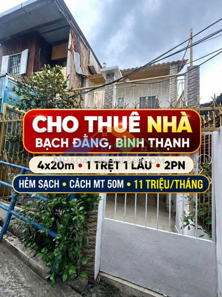 Cho thuê nhà hẻm sạch sẽ bạch đằng, bình thạnh – 11...