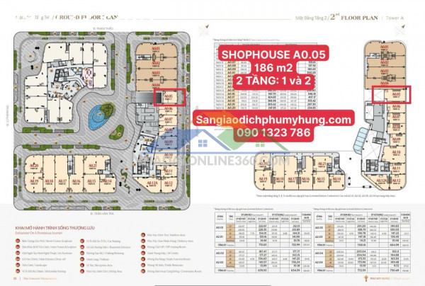 Bán shophouse a0.05 triton crown phú mỹ hưng – diện tích 186m², 2...