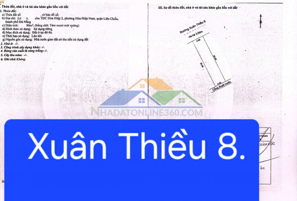 ????????hàng hiếm - bán 1 cặp đất đường bàu mạc 5 - thông nguyễn chánh