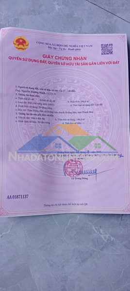 Nhà đẹp – giá tốt – cần bán nhà 2 tầng 147m² tại xã hoằng lộc, hoằng hóa,  thanh hóa