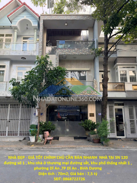 Nhà đẹp - giá tốt chính chủ cần bán nhanh  nhà tại tp dĩ an...
